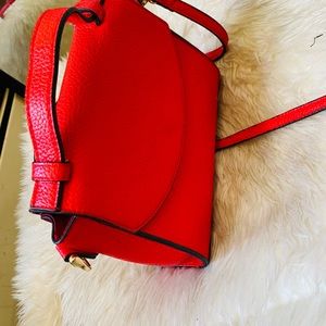 Red small handbag